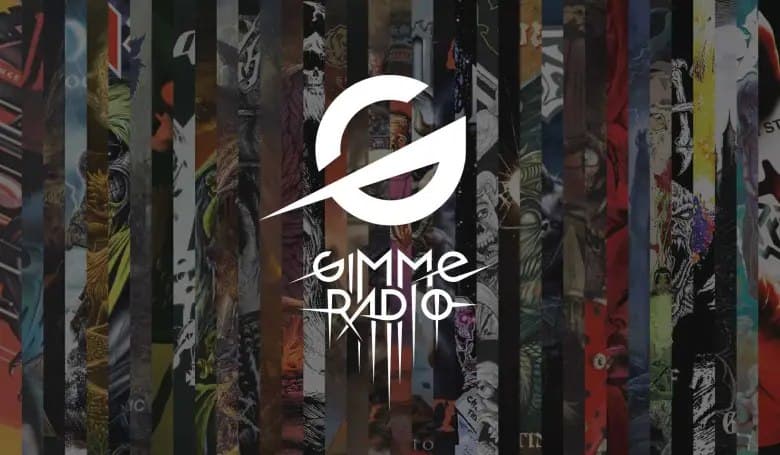 Gimme Radio logo over an album artwork collage